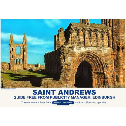 Vintage Style Railway Poster Saint Andrews A3/A2 Print - 