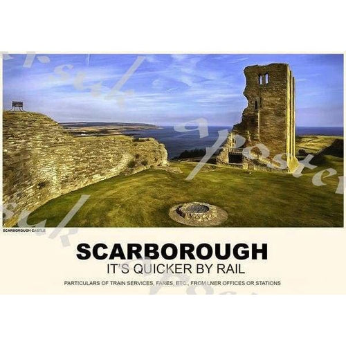 Vintage Style Railway Poster Scarborough A3/A2 Print - 