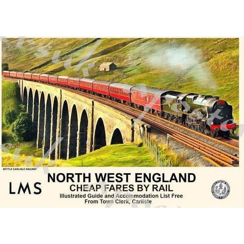 Vintage Style Railway Poster Settle Carlisle Line A3/A2 