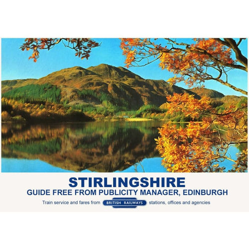 Vintage Style Railway Poster Stirlingshire A3/A2 Print - 