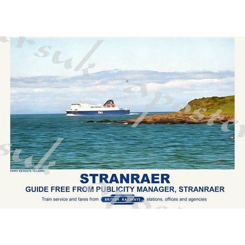 Vintage Style Railway Poster Stranraer A3/A2 Print - Posters