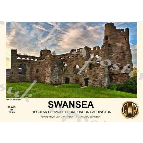 Vintage Style Railway Poster Swansea A3/A2 Print - Posters 
