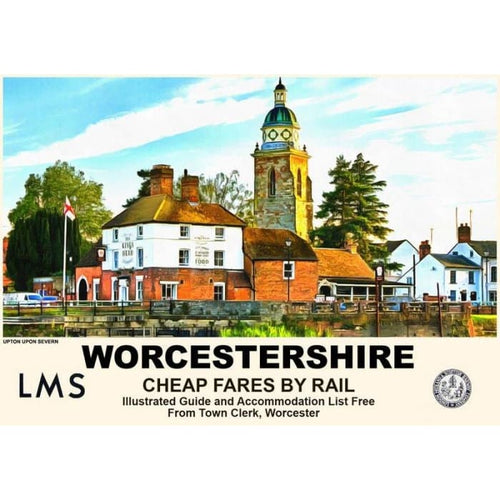 Vintage Style Railway Poster Upton Upon Severn 