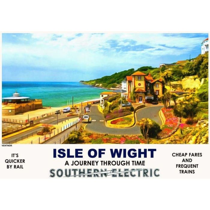 Vintage Style Railway Poster Ventnor Isle of Wight A4/A3/A2 