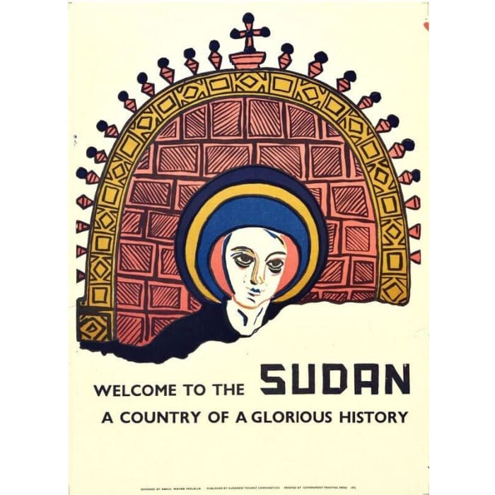 Vintage Sudan Tourism Poster Print A3/A4 - Posters Prints & 