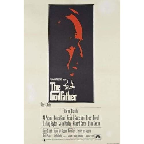 Vintage The Godfather Movie Poster A3/A2/A1 Print - Posters 