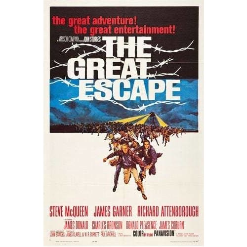 Vintage The Great Escape Movie Poster A3/A4 Print - Posters 