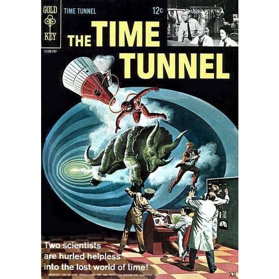 Vintage The Time Tunnel 1960’s Sci Fi Comic Cover Poster A3 
