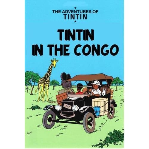 Vintage Tintin In The Congo Poster A3/A2/A1 Print - Posters 