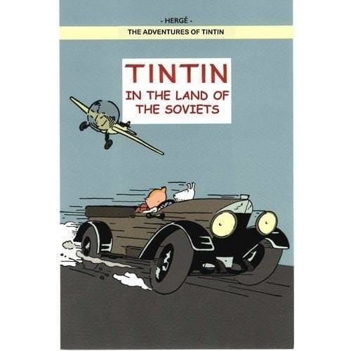 Vintage Tintin The Land of The Soviets Poster A3/A2/A1 Print