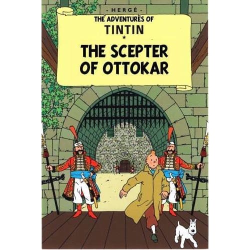 Vintage Tintin The Scepter of Ottokar Poster A3/A2/A1 Print 