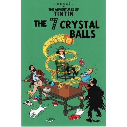 Vintage Tintin The Seven Crystal Balls Poster A3/A2/A1 Print