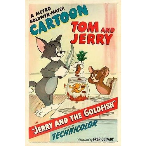 Vintage Tom and Jerry Movie Poster A3 Print - A3 - Posters 