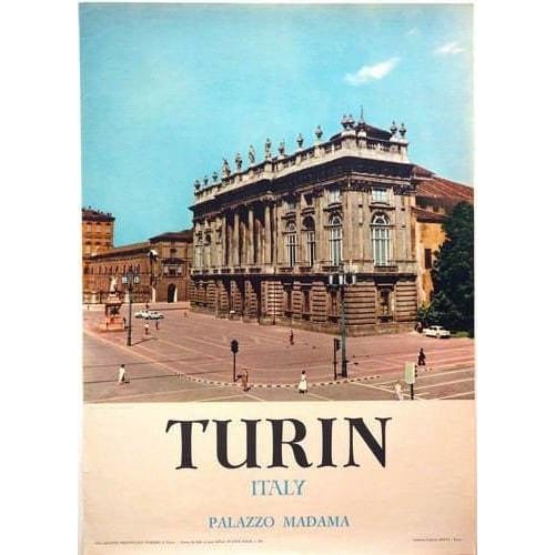 Vintage Turin Italy Tourism Poster A4/A3 Print - Posters 