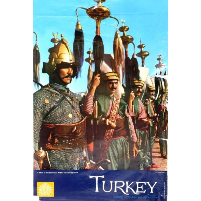Vintage Turkey History of Ottoman Empire Tourism Poster 