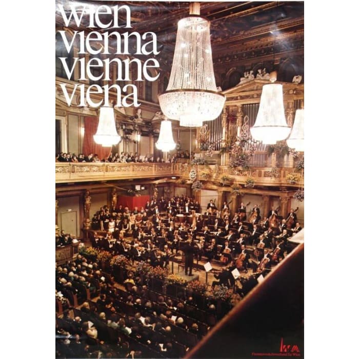 Vintage Vienna Opera House Tourism Poster Print A3/A4 - 