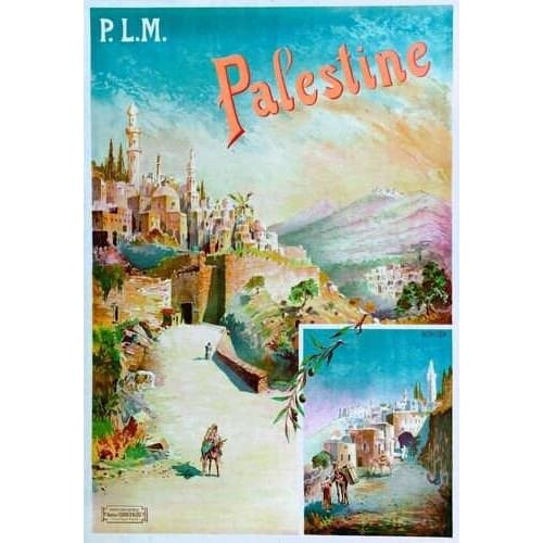 Vintage Visit Bethlehem Palestine Tourism Poster A3 Print - 