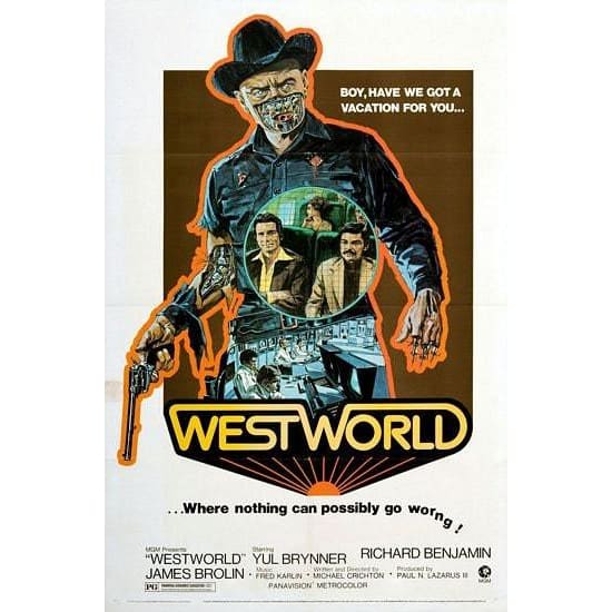 Vintage Westworld Movie Poster A3 Print - A3 - Posters 