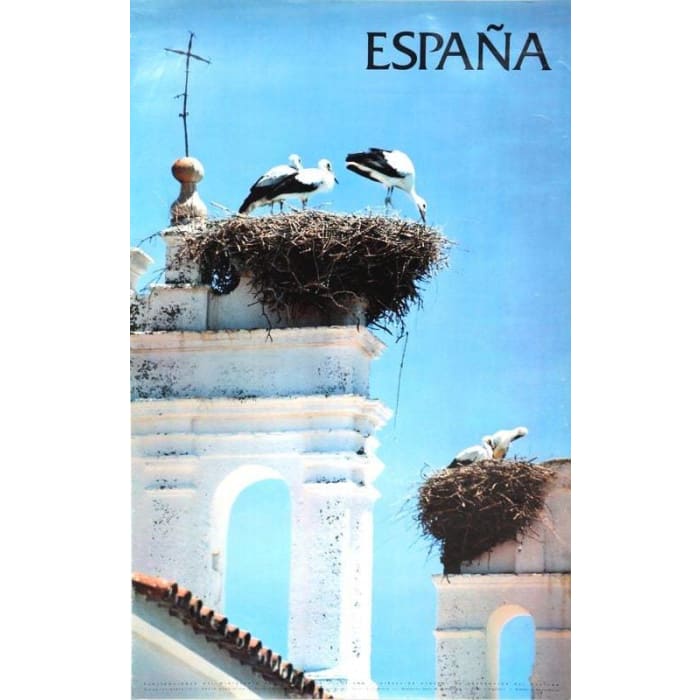 Vintage White Villages Spain Tourism Poster Print A3/A4 - 