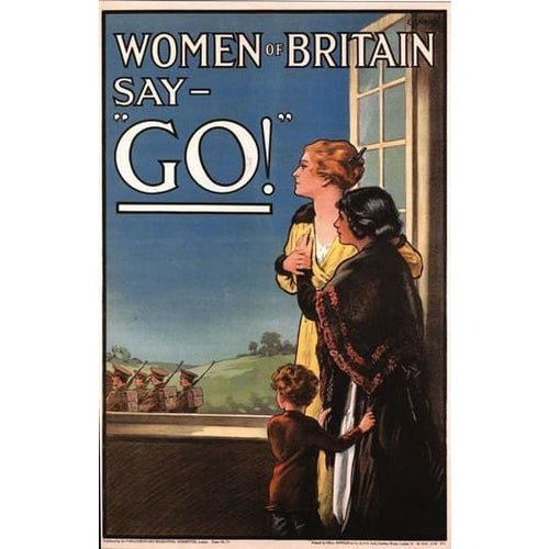 Vintage World War 1 Women of Britain Say Go Recruitment 