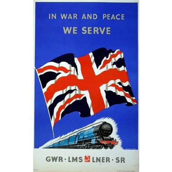 Vintage World War 2 GWR Southern LMS LNER Home Front Railway