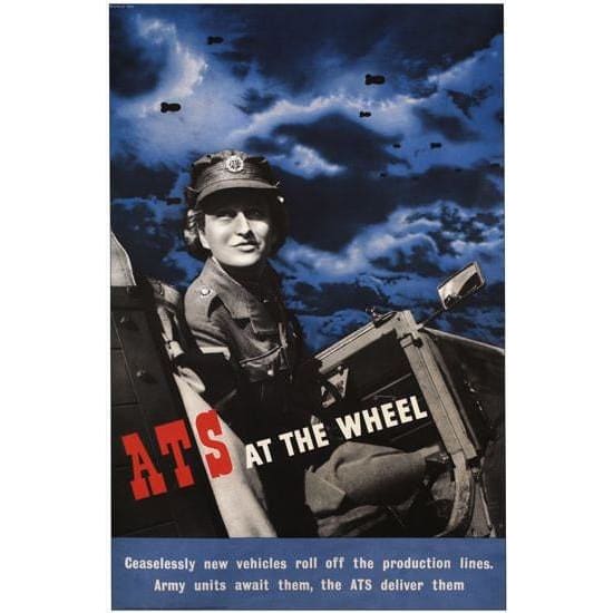 Vintage World War Two ATS Recruitment Poster A3/A2/A1 Print 