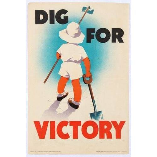 Vintage World War Two Dig For Victory Poster A3/A2/A1 Print 