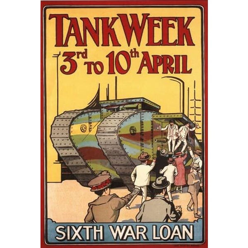 Vintage WW1 British Tank Week Poster A3/A2/A1 Print - 